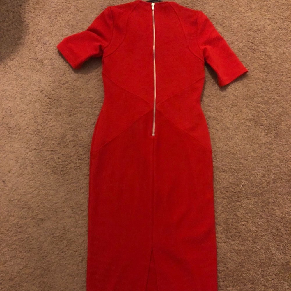 ASOS Midi Dress Red